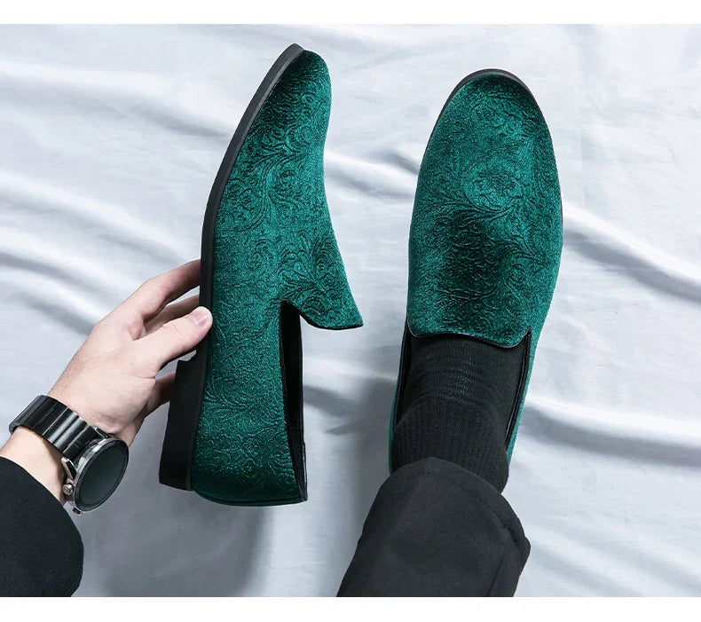 Men's Suede slip-on loafers