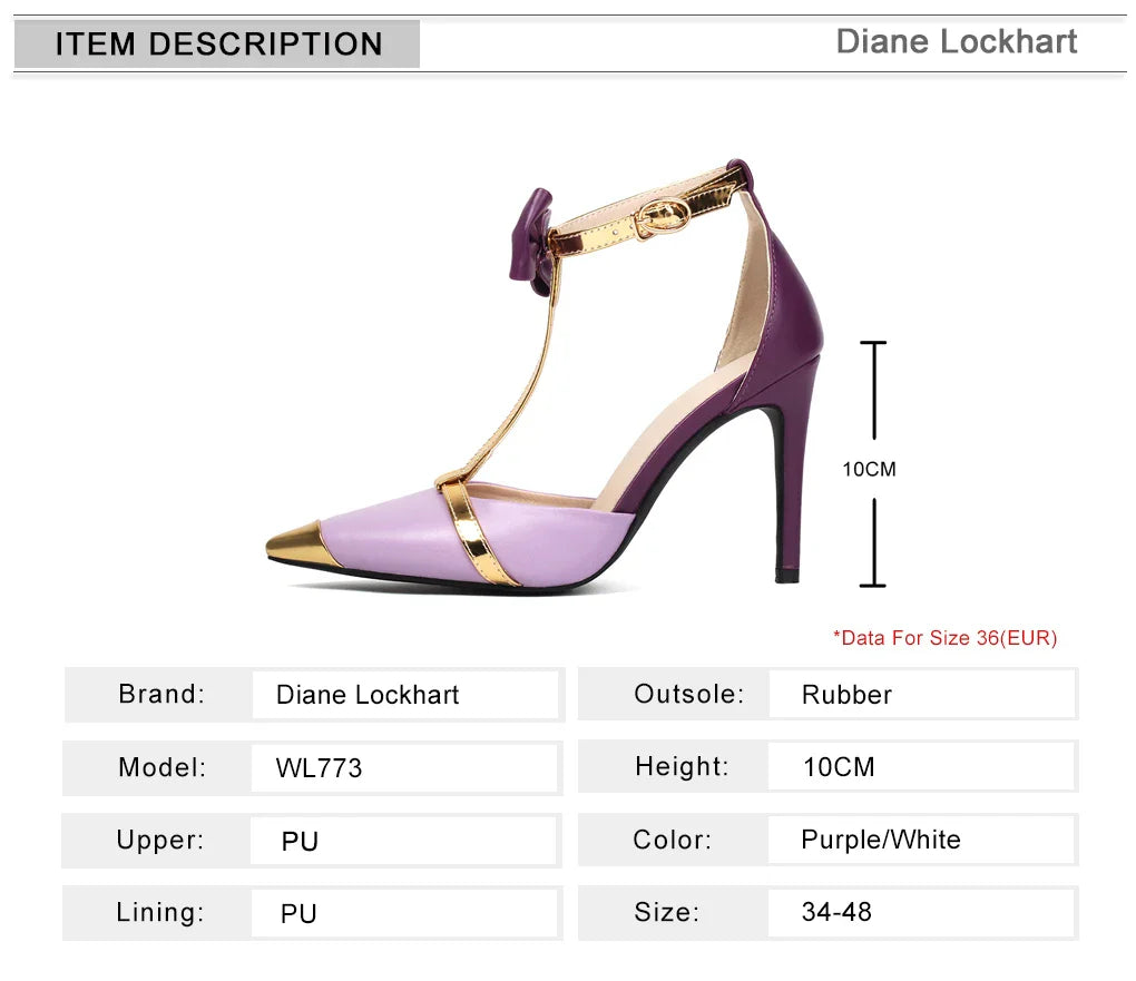 New Design Luxury Glod Purple Stilettos Pointed Toe T-strap High Heels Women Sandals Summer Party Dress Prom Shoes Pumps 2024