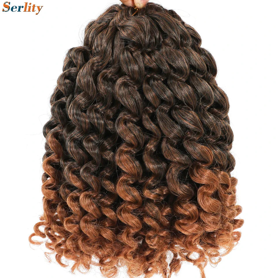 3 Packs Wand Curl Jamaican Bounce Crochet Hair 8inch T Purple 27 30 350 Bug Ombre Blonde Synthetic Jumpy Wand Curly Hair 60Roots