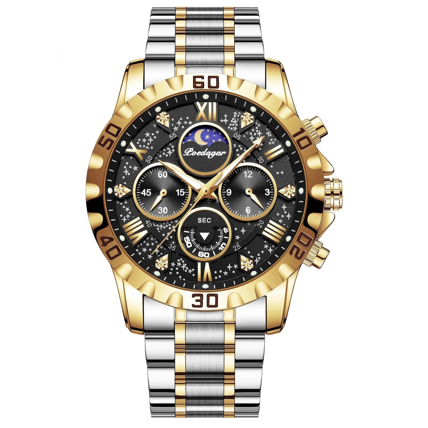 Luxury Watch for Man Quartz Sports Men Watch Waterproof Luminous Stainless Steel Chronograph Men's Watches Clock Reloj