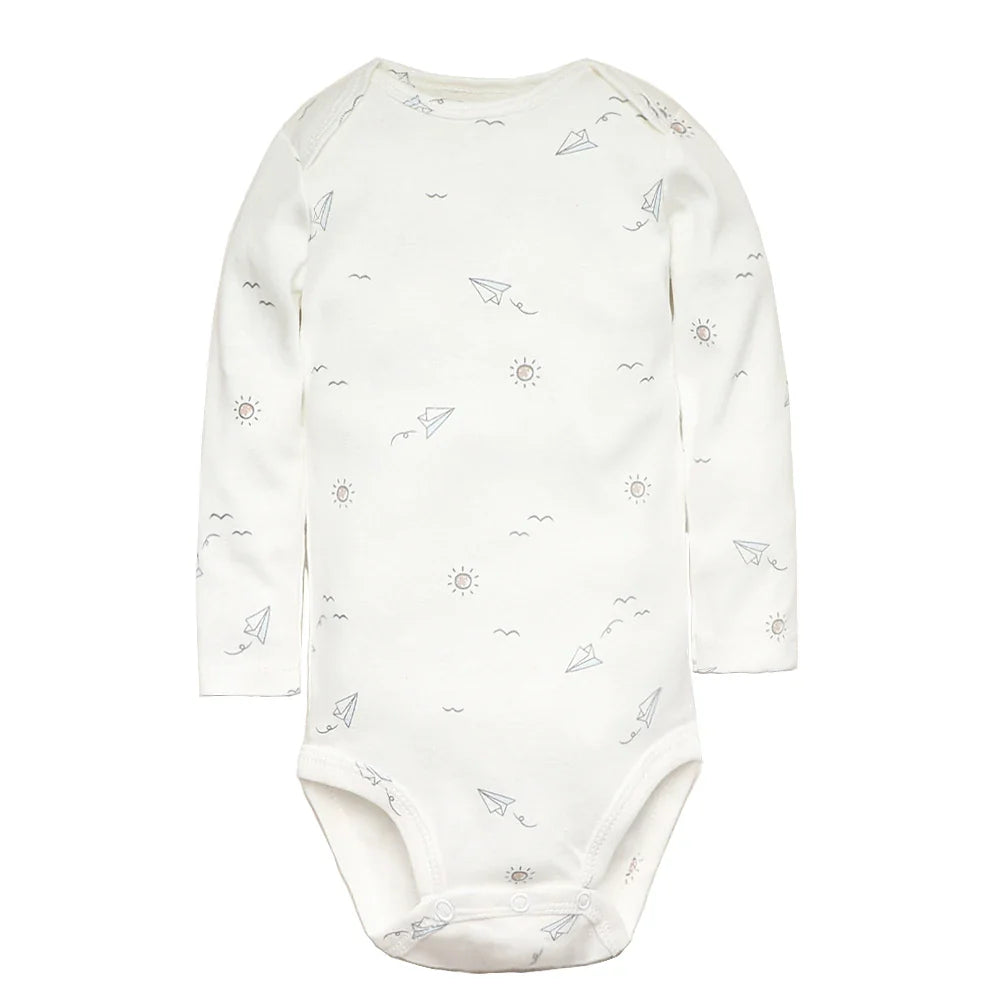 Baby Boy Bodysuits 5 Pieces Newborn Clothes Set Toddler Baby Girl Clothing 100% Cotton Soft Infant New Cartoon Bebe Jumpsuits