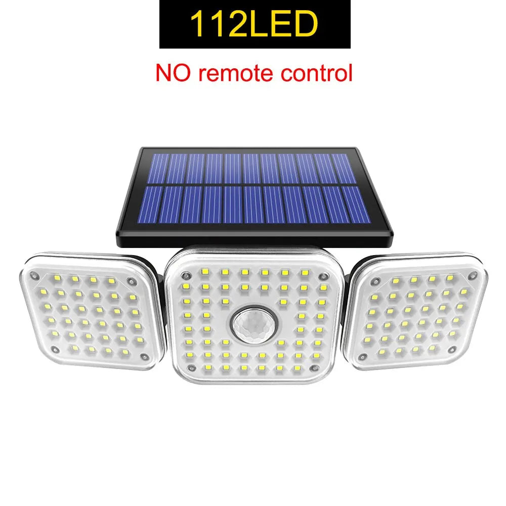 Solar light 3 Modes Adjustable Lighting Head for Garage Garden Yard