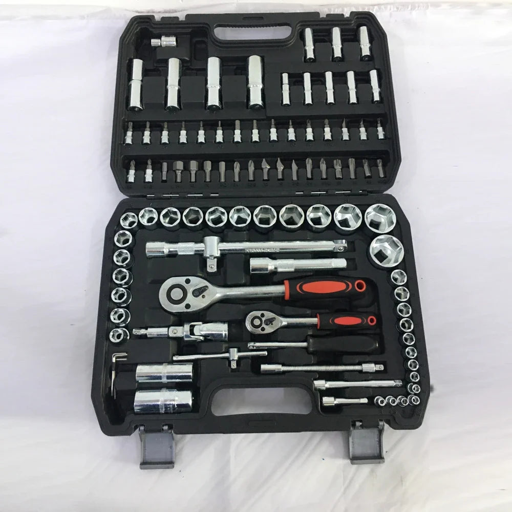 94pcs Socket Wrench Set Car Repair Tools Ratchet Spanner Wrench Ratchet Spanner Screwdriver Bits Hand Tool