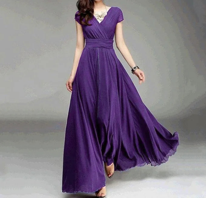 Elegant bodycon sexy Women's dress for women 2022 summer short sleeve chiffon boho party dresses woman robe femme ladies