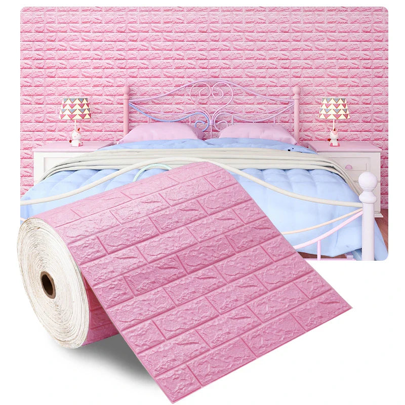 Antique Foam Brick Wallpaper