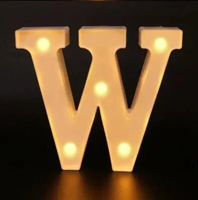 Alphabet LED Night Lights Number Letter Lamp 16cm