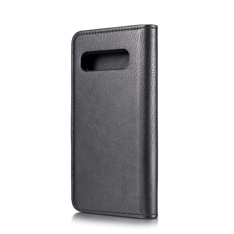DG.MING Crazy Horse Texture Flip Detachable Magnetic Leather Case for Samsung Galaxy S10 Plus, with Holder & Card Slots & Wallet(Black)
