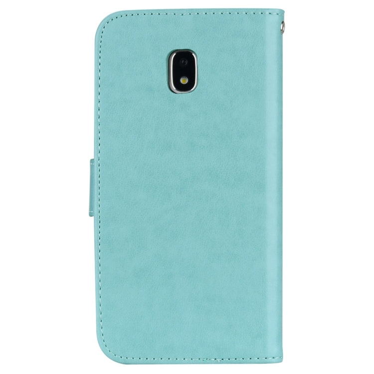 For Galaxy J3 (2017) / J330 (EU Version) Roses Pressed Flower Pattern Horizontal Flip Leather Case with Holder & Card Slots & Wallet, For Samsung Galaxy J3 (2017) / J330 (EU Version)
