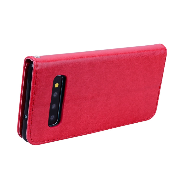 Rose Embossed Horizontal Flip PU Leather Case for Galaxy S10 Plus, with Holder & Card Slots & Wallet, For Samsung Galaxy S10 Plus