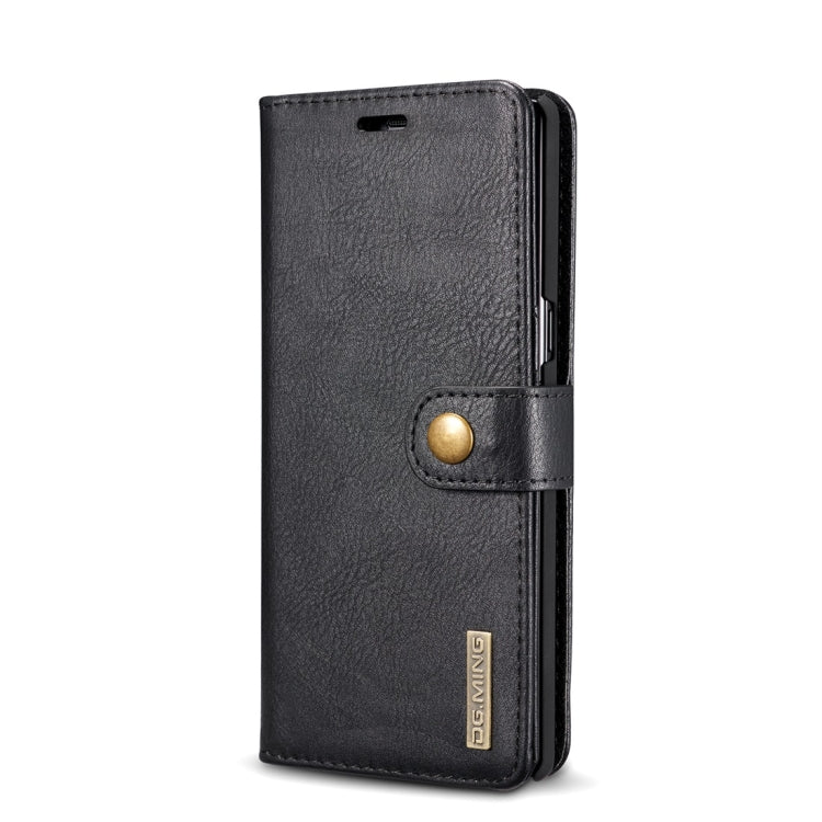 DG.MING for Galaxy Note 8 Crazy Horse Texture Horizontal Flip Detachable Magnetic Protective Case with Holder & Card Slots & Wallet (Black)