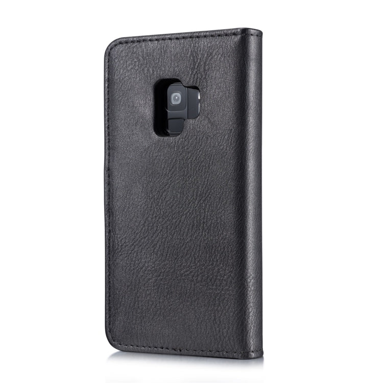 DG.MING for Galaxy S9 Crazy Horse Texture Horizontal Flip Detachable Magnetic Protective Case with Holder & Card Slots & Wallet(Black)