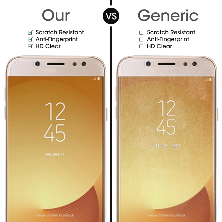 For Galaxy J7 (2017) (EU Version) 0.26mm 9H Surface Hardness 2.5D Explosion-proof Non-full Screen Tempered Glass Screen Film