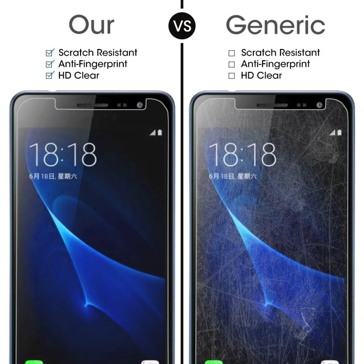 For Galaxy J3 (2017) (EU Version) 0.26mm 9H Surface Hardness 2.5D Explosion-proof Non-full Screen Tempered Glass Screen Film
