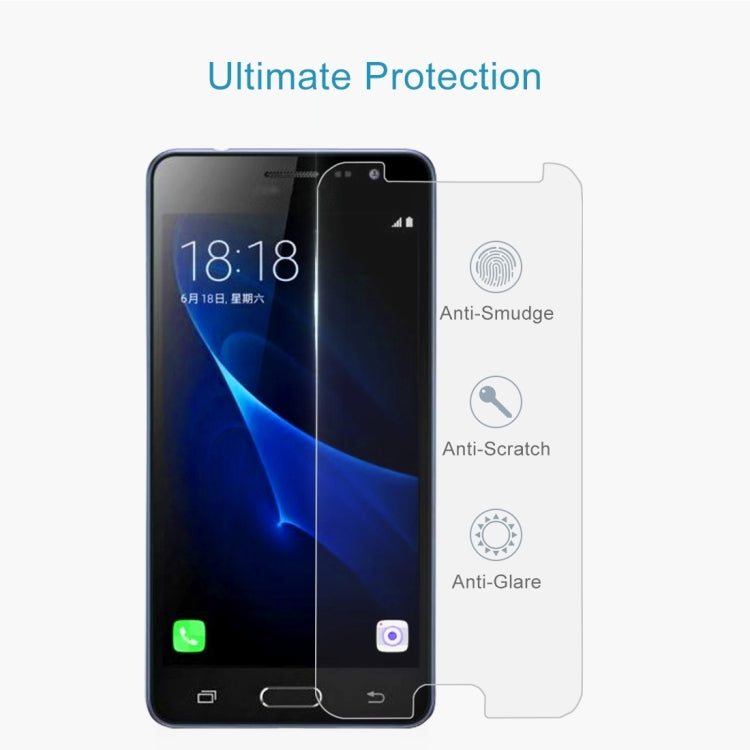 For Galaxy J3 (2017) (EU Version) 0.26mm 9H Surface Hardness 2.5D Explosion-proof Non-full Screen Tempered Glass Screen Film