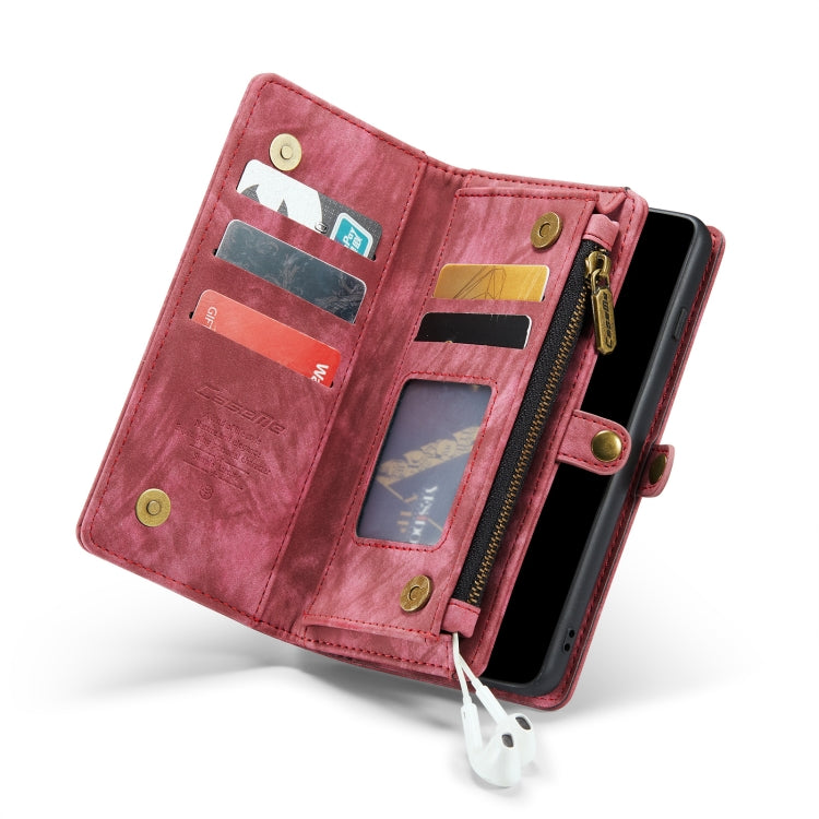 For Samsung Galaxy S10 CaseMe-008 Detachable Multifunctional Flip Leather Phone Case(Red)