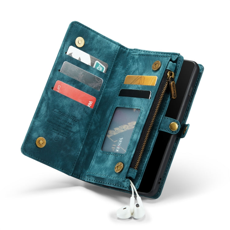 For Samsung Galaxy S10+ CaseMe-008 Detachable Multifunctional Flip Leather Phone Case(Blue)