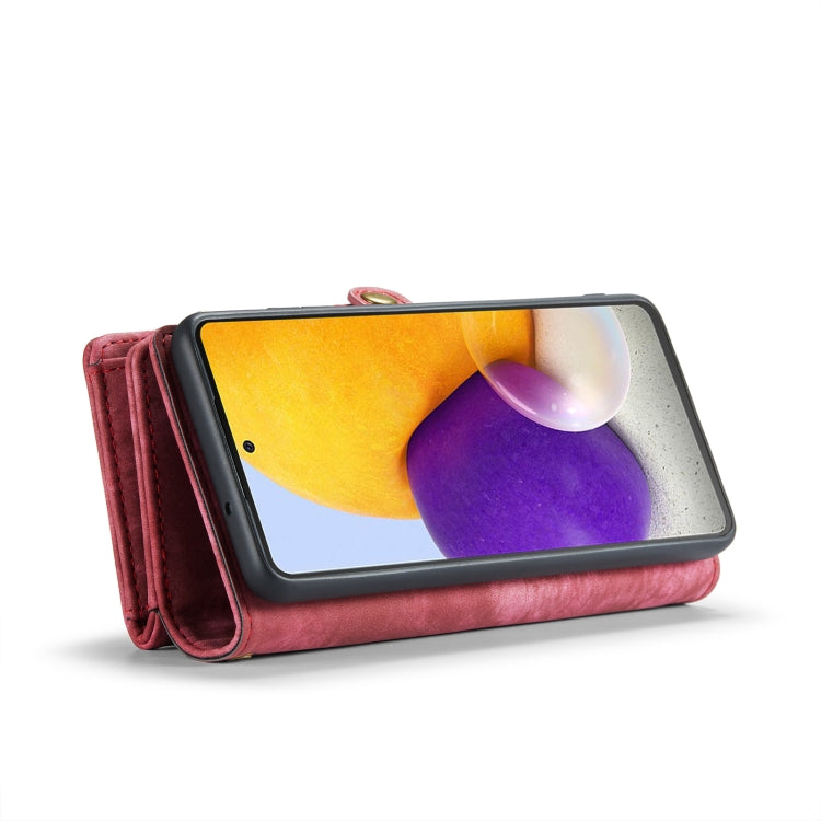 For Samsung Galaxy S10+ CaseMe-008 Detachable Multifunctional Flip Leather Phone Case(Red)