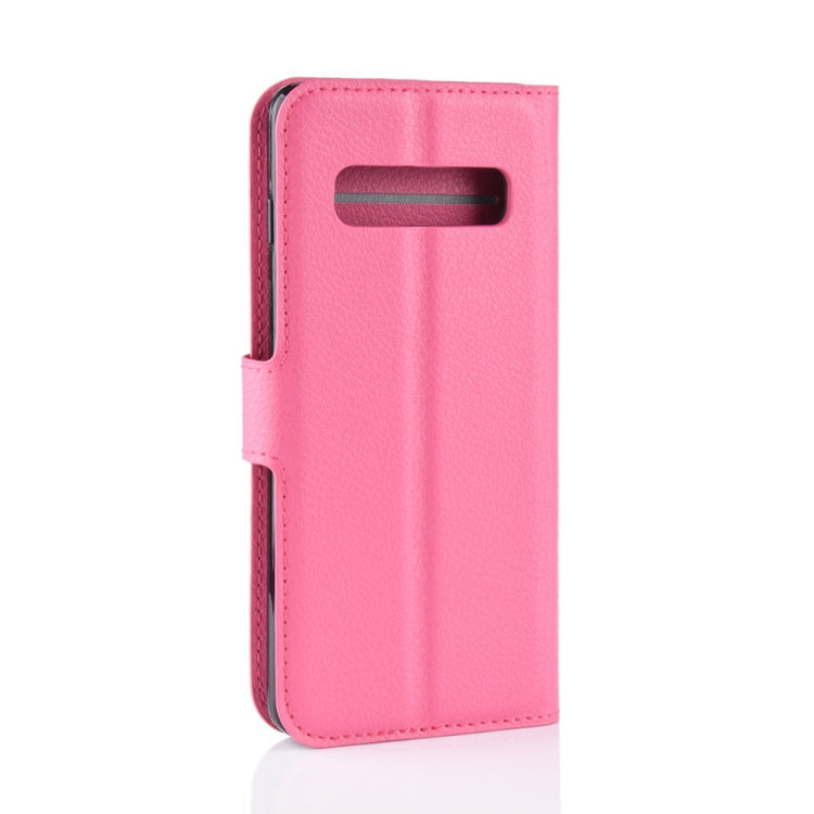 Litchi Texture Horizontal Flip Leather Case for Galaxy S10 , with Wallet & Holder & Card Slots, Galaxy S10, For Galaxy S10