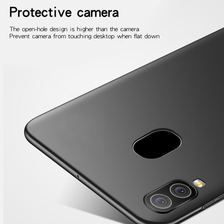 MOFI Frosted PC Ultra-thin Full Coverage Case for Galaxy A30 (Black)