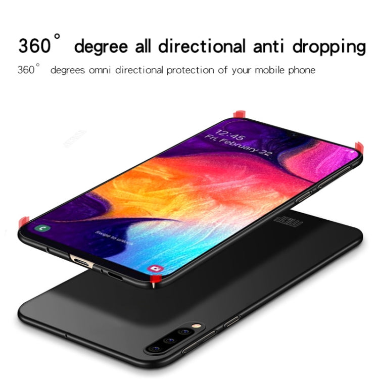 MOFI Frosted PC Ultra-thin Full Coverage Case for Galaxy A50 (Black)