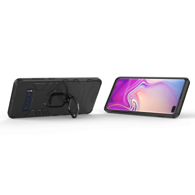 PC + TPU Shockproof Protective Case for Samsung Galaxy S10 Plus, with Magnetic Ring Holder, For Samsung Galaxy S10 Plus, For Galaxy S10 Plus