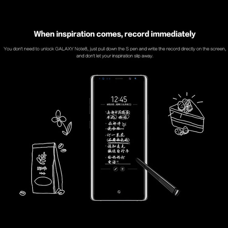 For Galaxy Note 8 / N9500 Touch Stylus S Pen(Black)