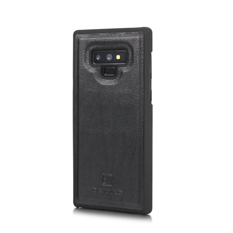 DG.MING Crazy Horse Texture Flip Detachable Magnetic Leather Case for Galaxy Note 9, with Holder & Card Slots & Wallet(Black)
