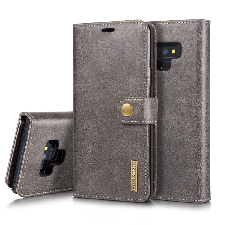 DG.MING Crazy Horse Texture Flip Detachable Magnetic Leather Case for Galaxy Note 9, with Holder & Card Slots & Wallet, Galaxy Note 9