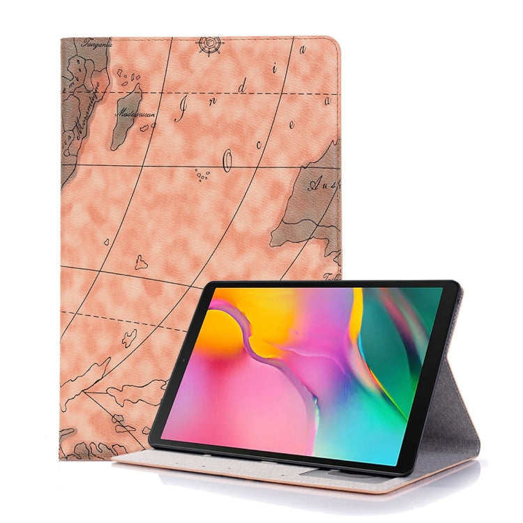 Map Texture Horizontal Flip Leather Case for Galaxy Tab S5e 10.5 T720 / T725,  with Holder & Card Slots & Wallet, Random Texture Delivery, For Galaxy Tab S5e