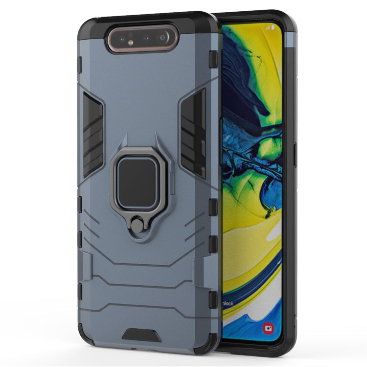 PC + TPU Shockproof Protective Case for Galaxy A80 / A90, with Magnetic Ring Holder, For Galaxy A80 / A90