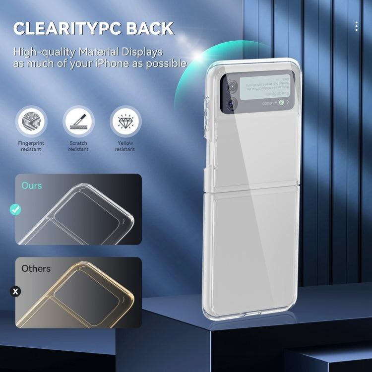 For Samsung Galaxy Z Flip4 All-inclusive Clear Crystal PC +TPU Shockproof Phone Case, For Samsung Galaxy Z Flip4