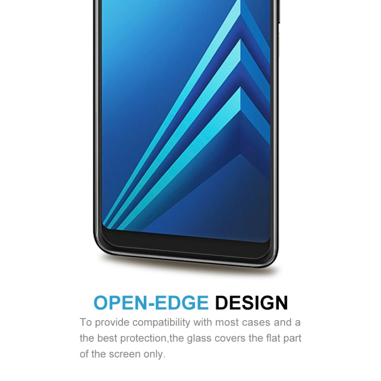 For Galaxy A8+ (2018) 0.26mm 9H Surface Hardness 2.5D Curved Edge Tempered Glass Screen Protector
