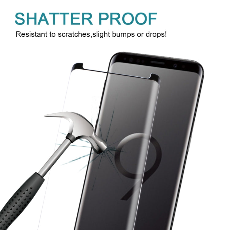 For Galaxy S9 9H Surface Hardness 3D Curved Edge Anti-scratch Non-full Screen HD Tempered Glass Screen Protector, For Galaxy S9, Galaxy S9 3D