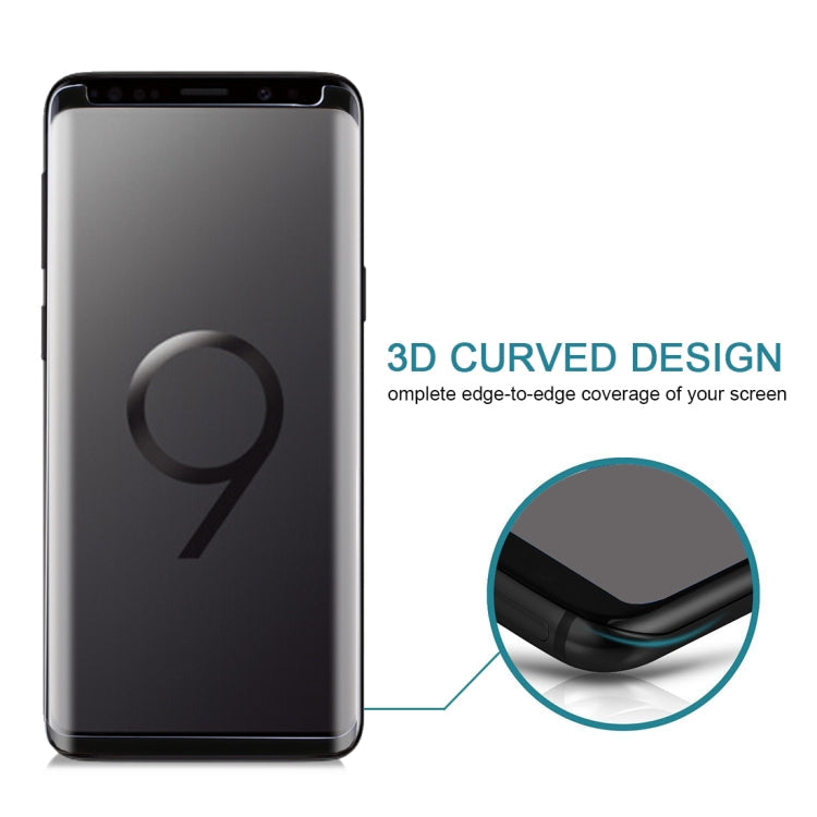 For Galaxy S9 9H Surface Hardness 3D Curved Edge Anti-scratch Non-full Screen HD Tempered Glass Screen Protector, For Galaxy S9, Galaxy S9 3D