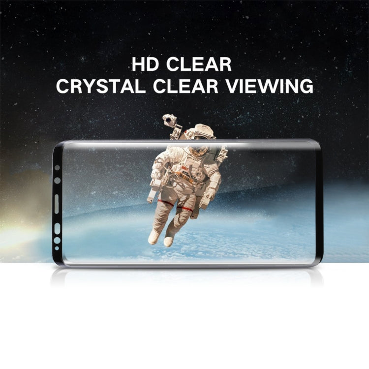 For Galaxy S9+ 0.33mm 9H Surface Hardness 3D Curved Edge Anti-scratch Full Screen HD Full Glue Glass Screen Protector, For Galaxy S9+
