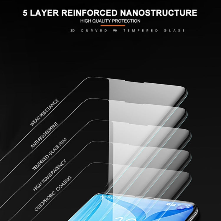 UV Liquid Curved Tempered Glass for  Galaxy Note 10,Support Fingerprint Unlock, For Galaxy Note 10