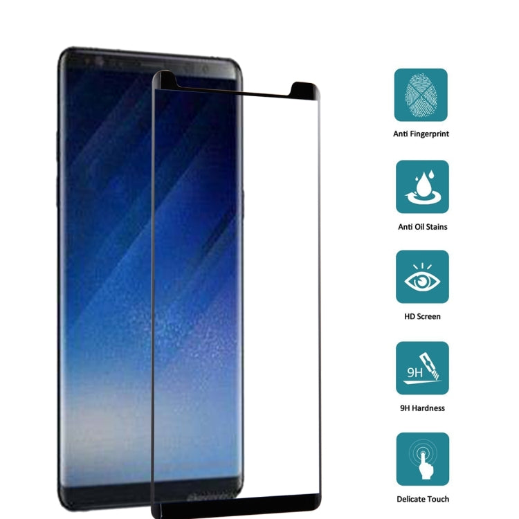 Full Glue 3D Curved Silk-screen Non-full Screen Tempered Glass Screen Protector with Fully Adhesive For Galaxy Note 8, For Galaxy Note 8 Adhesive