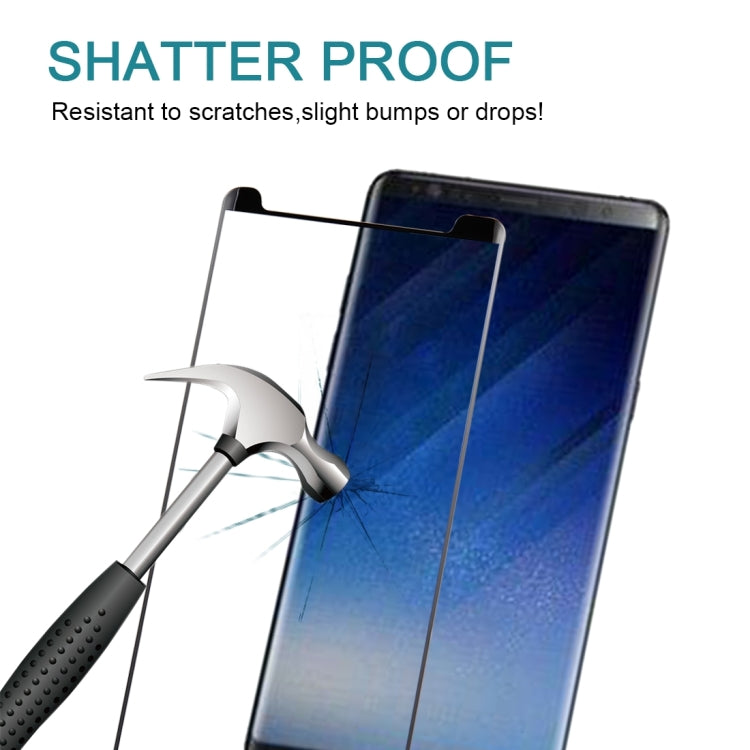 Full Glue 3D Curved Silk-screen Non-full Screen Tempered Glass Screen Protector with Fully Adhesive For Galaxy Note 8, For Galaxy Note 8 Adhesive