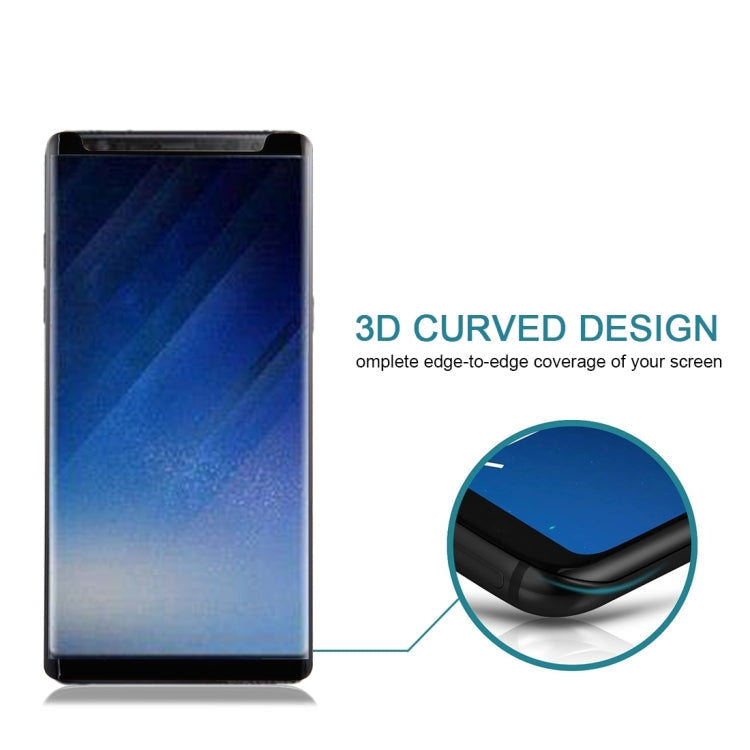 Full Glue 3D Curved Silk-screen Non-full Screen Tempered Glass Screen Protector with Fully Adhesive For Galaxy Note 8, For Galaxy Note 8 Adhesive