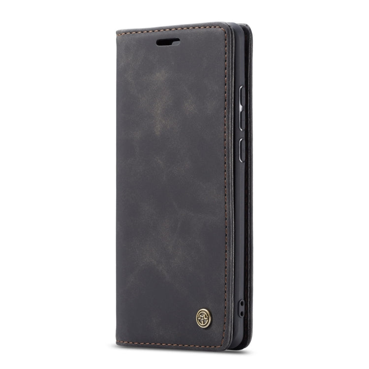 CaseMe-013 Multifunctional Retro Frosted Horizontal Flip Leather Case for Galaxy A40, with Card Slot & Holder & Wallet(Black)