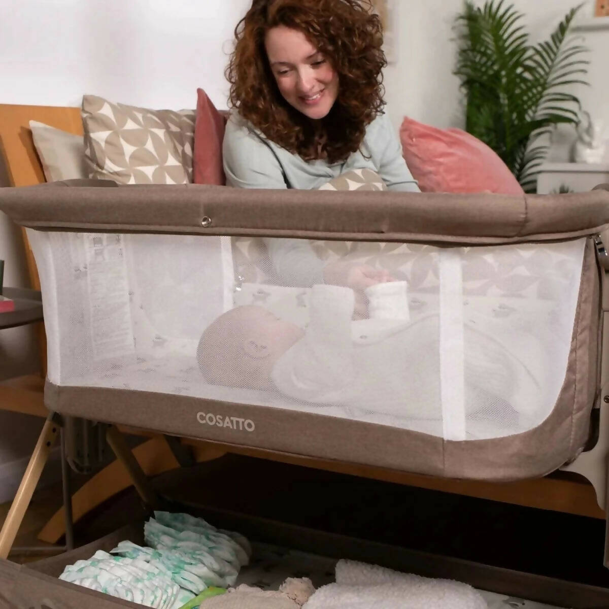 Cosatto Close to Me Folding Bedside Crib - Hoglet