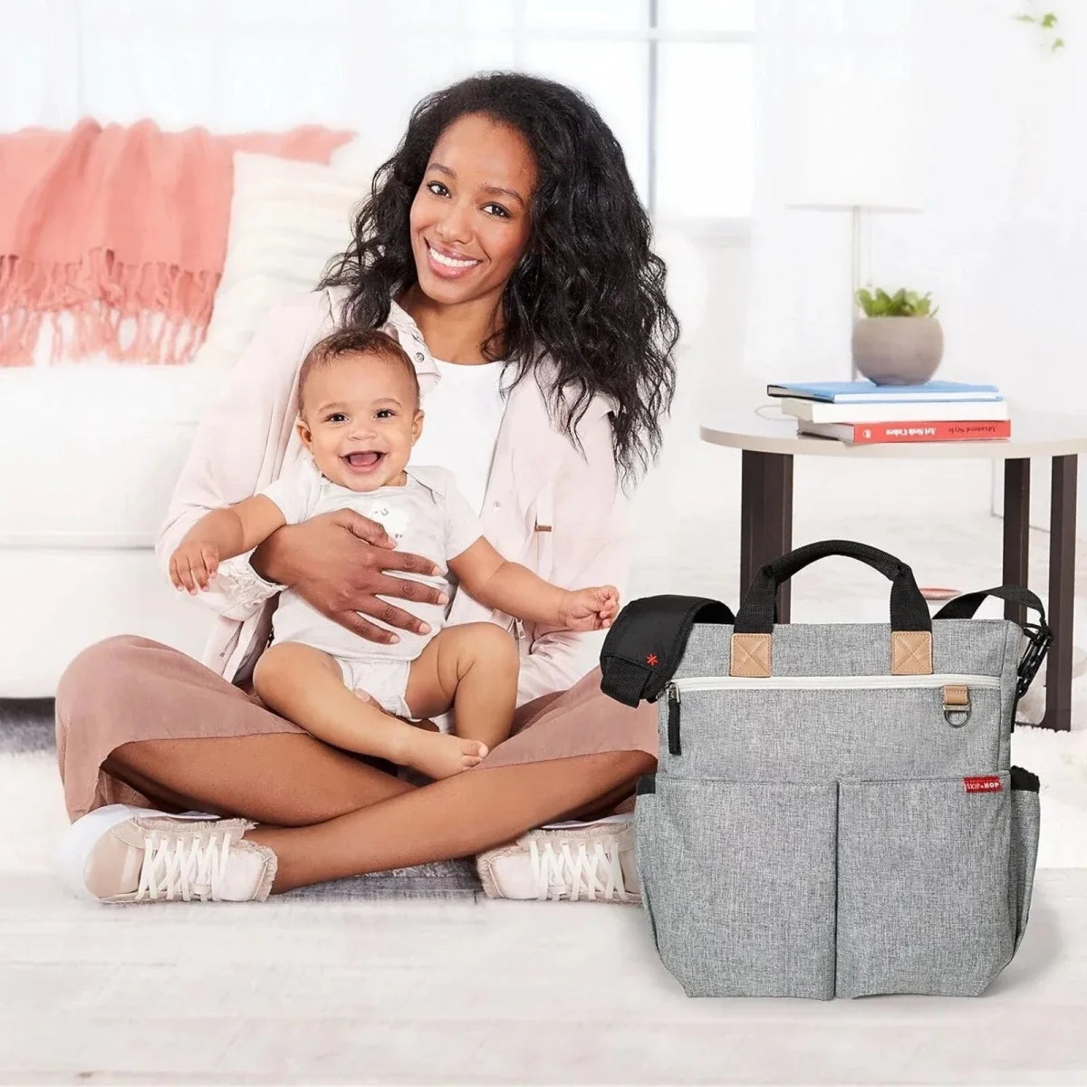 Skip Hop Duo Signature Changing Bag - Grey Melange
