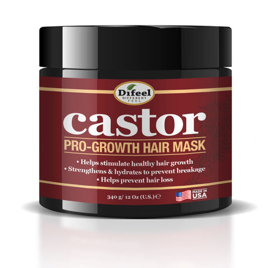 Difeel Castor Pro-Growth Hair Mask for Stronger, Longer Hair 12oz (340g)