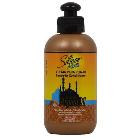 Silicon Mix Moroccan Argan Oil Leave In Conditioner Hydrating & Frizz Control for Dry, Damaged Hair 236ml/7.98 oz