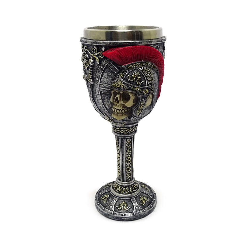 Decorative Roman Soldier Goblet