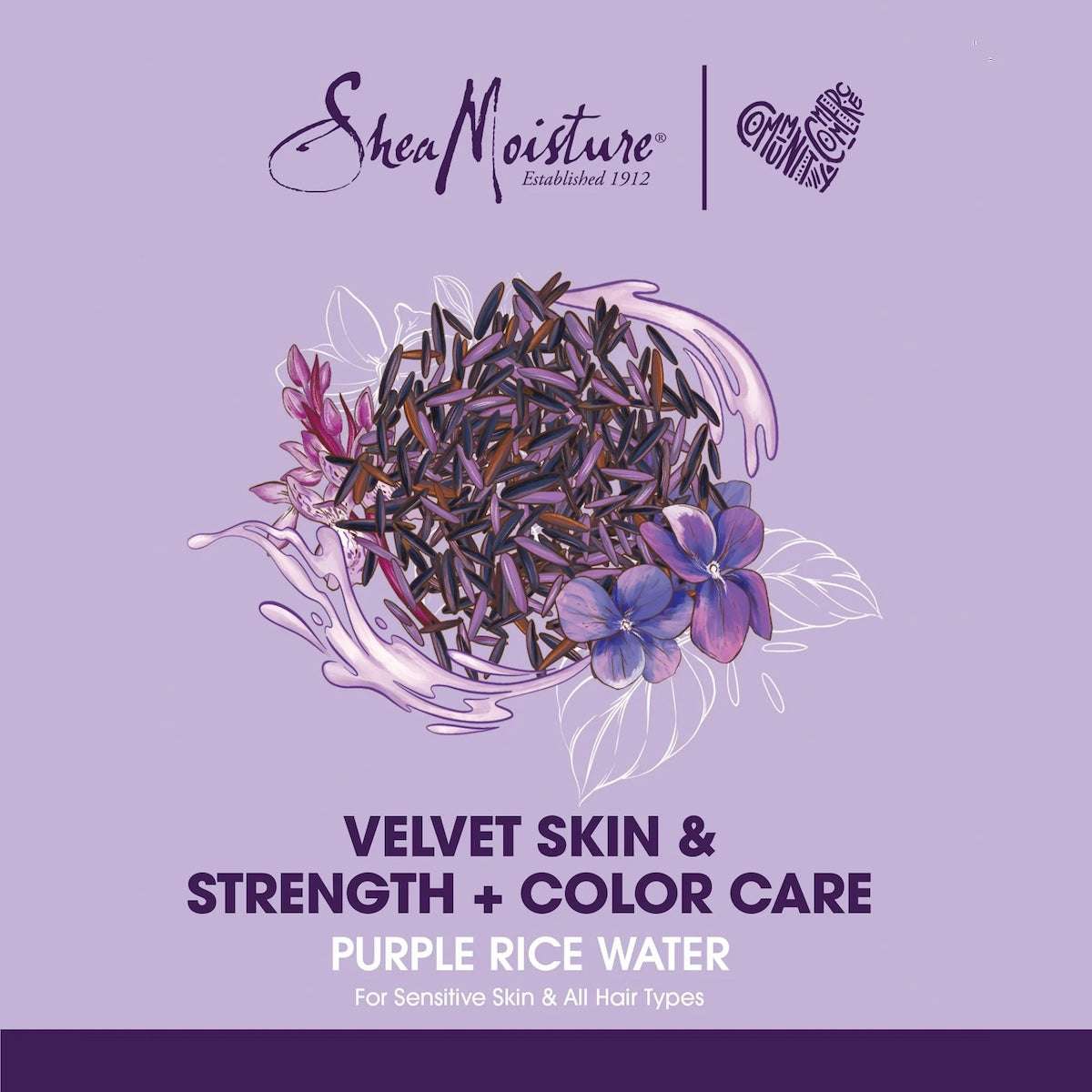 Shea Moisture Purple Rice Water Strength & Colour Care Oil Serum 4 oz / 118 ml - Protects Color & Strengthens Hair