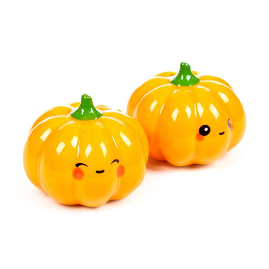 Ceramic Salt & Pepper Set - Pumpkin Foodiemals