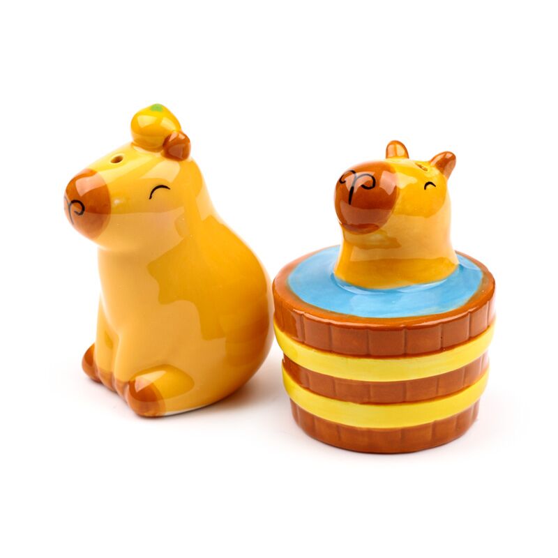 Capybara Ceramic Salt & Pepper Set