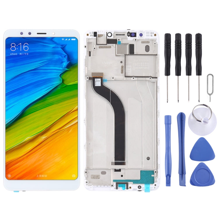 LCD Screen and Digitizer Full Assembly with Frame for Xiaomi Redmi 5, For Redmi 5