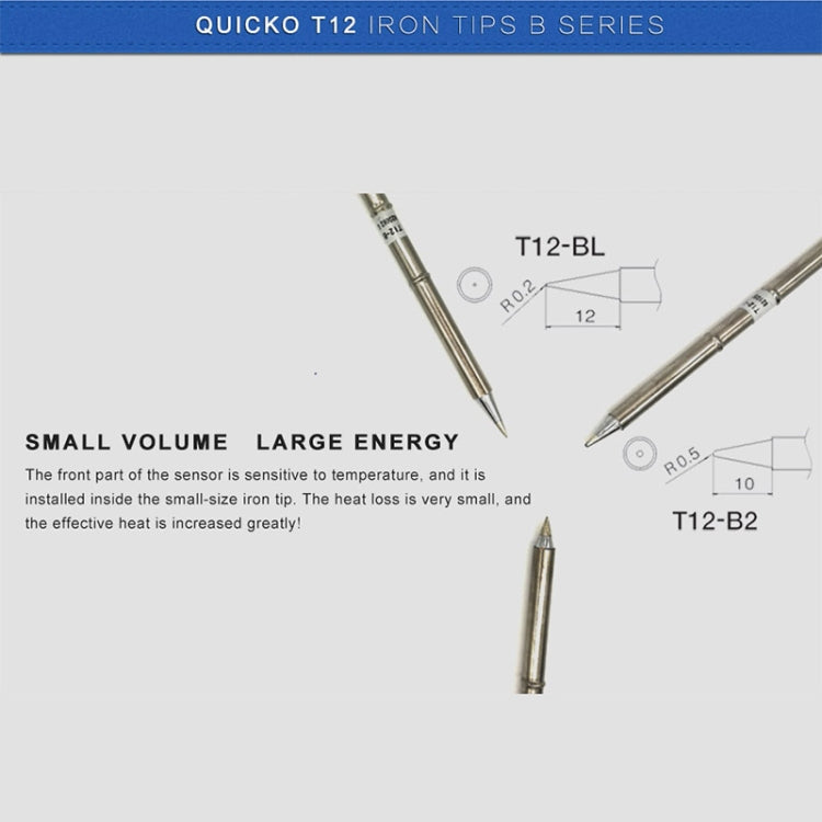 QUICKO T12-B2 Lead-free Soldering Iron Tip